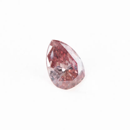 0.10ct Fancy Deep Pink ファンシーディープピンクダイヤモンドルース ペアシェイプ (I1)GIA