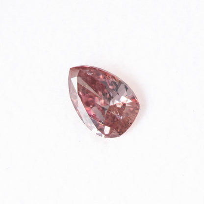 0.10ct Fancy Deep Pink ファンシーディープピンクダイヤモンドルース ペアシェイプ (I1)GIA