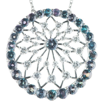 5ctアレキサンドライトプラチナペンダント AL:5.20ct D:1.51ct Pt900/850 GIA