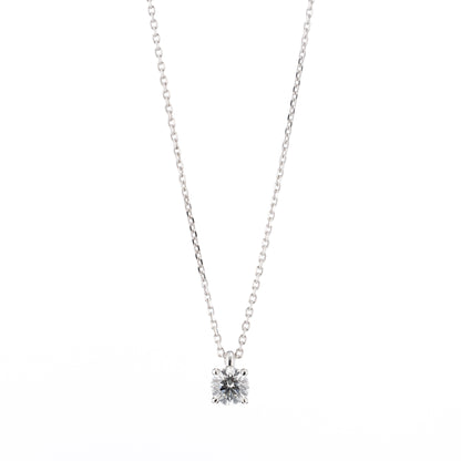 ZUISHO｜Pt950 一粒ダイヤモンド 0.36ct ペンダントネックレス (G/VS2/3Ex) GIA鑑定書付 Pt850 45cm 丸小豆チェーン