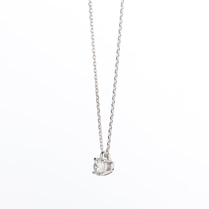 ZUISHO｜Pt950 一粒ダイヤモンド 0.36ct ペンダントネックレス (G/VS2/3Ex) GIA鑑定書付 Pt850 45cm 丸小豆チェーン