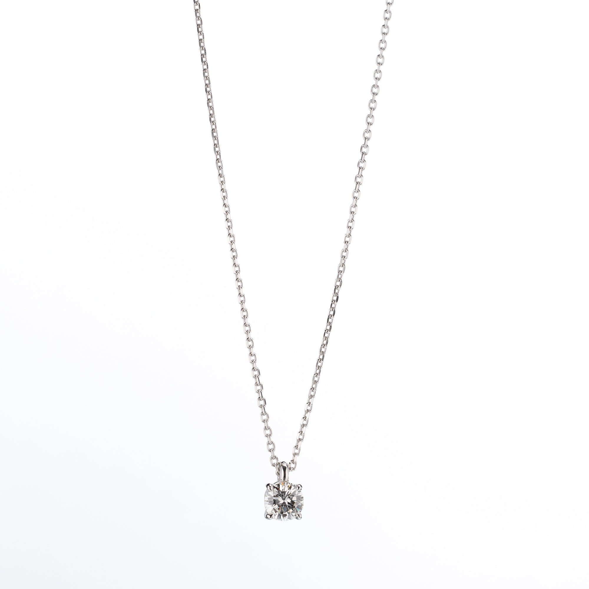 ZUISHO | Pt950 一粒ダイヤモンド 0.52ct ペンダントネックレス (H