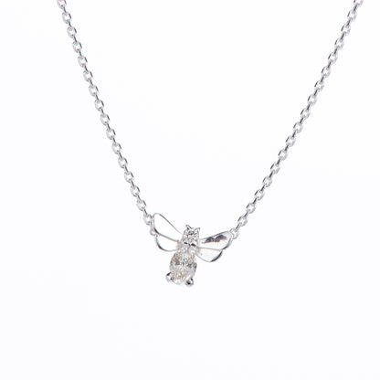 ビー ダイヤモンド ホワイトゴールド製ペンダントネックレス D: 0.31ct K18WG