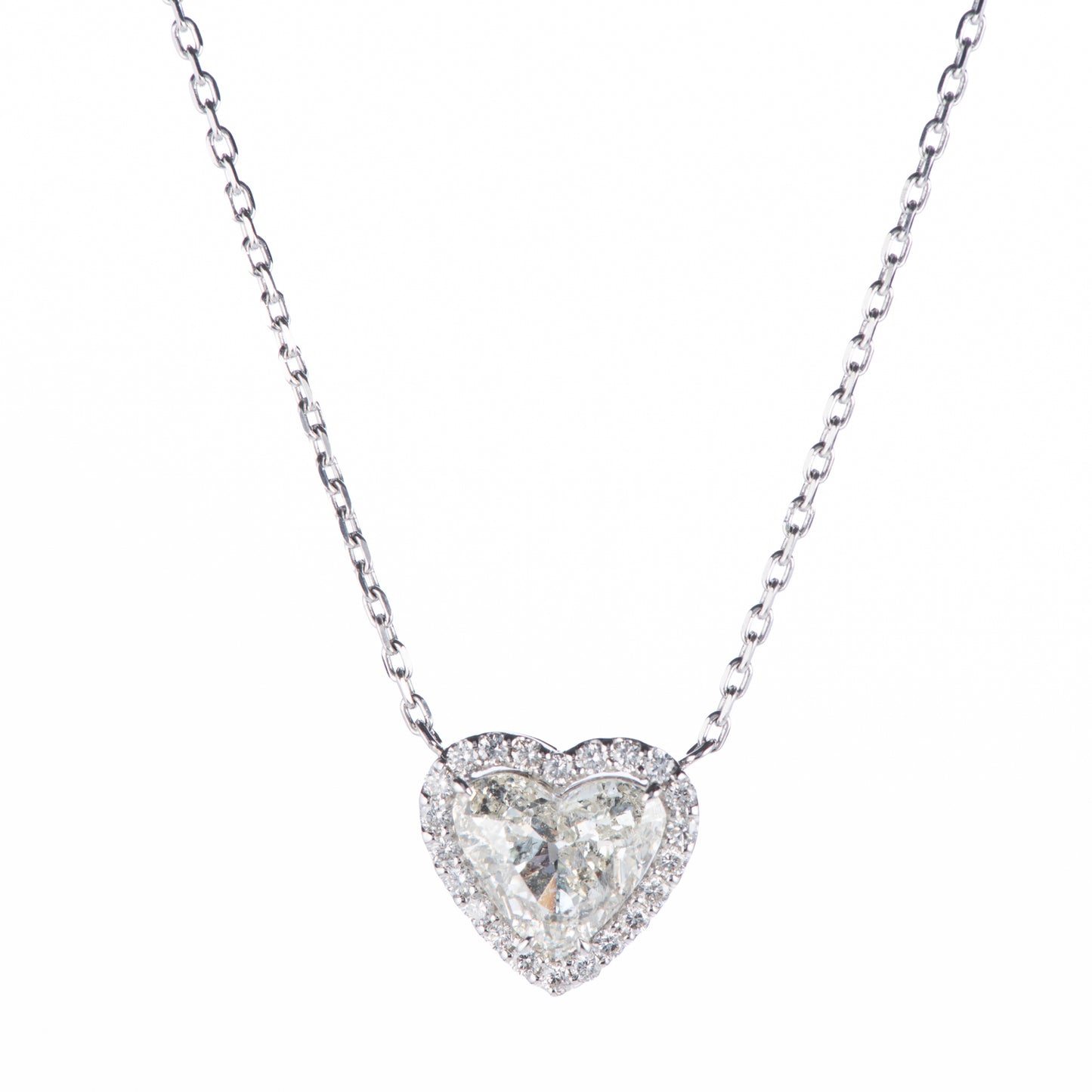 1.99ct Jカラー SI2 ダイヤモンドペンダント　プラチナ900/850製 (1.99ct J SI2 0.30ct Pt900/Pt850) CGL