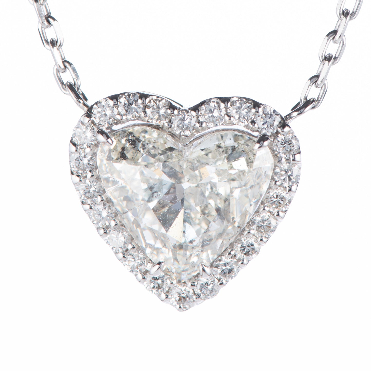 1.99ct Jカラー SI2 ダイヤモンドペンダント　プラチナ900/850製 (1.99ct J SI2 0.30ct Pt900/Pt850) CGL