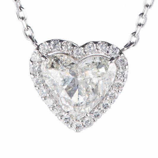 1.99ct Jカラー SI2 ダイヤモンドペンダント　プラチナ900/850製 (1.99ct J SI2 0.30ct Pt900/Pt850) CGL