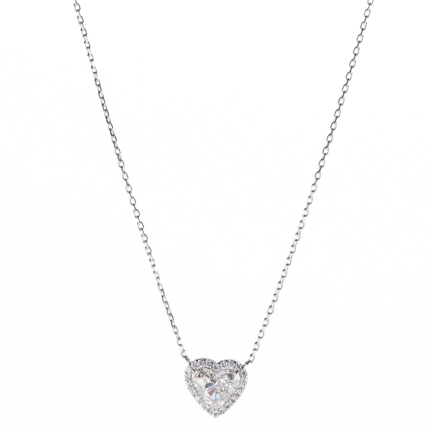 1.99ct Jカラー SI2 ダイヤモンドペンダント　プラチナ900/850製 (1.99ct J SI2 0.30ct Pt900/Pt850) CGL