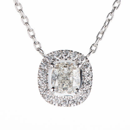 1.01ct Hカラー VS1 ダイヤモンドペンダント プラチナ950/850製 (1.01 H VS1 0.23ctPt950/Pt850 )GIA