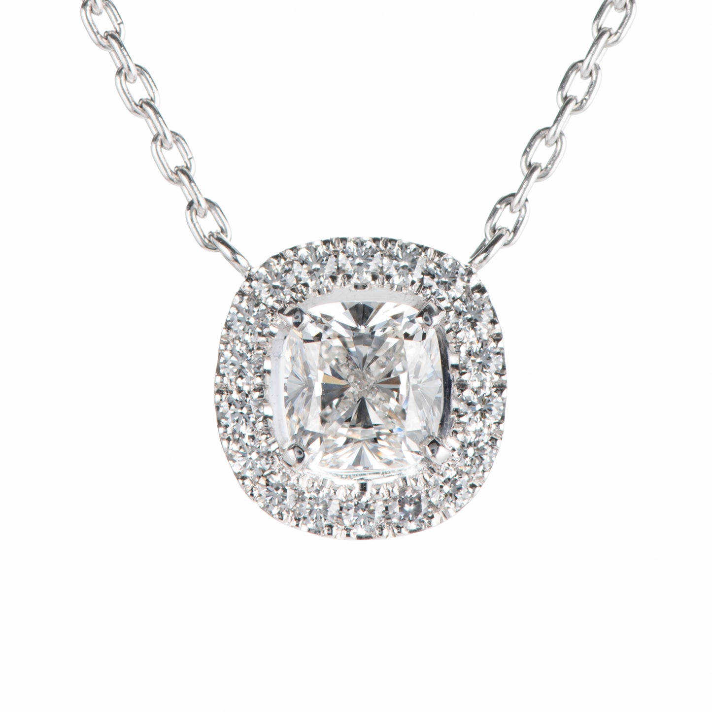 1.01ct Fカラー VS2 ダイヤモンドペンダント プラチナ950/850製(1.01 F VS2 0.23ctPt950/Pt850 )GIA