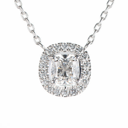 1.01ct Fカラー VS2 ダイヤモンドペンダント プラチナ950/850製(1.01 F VS2 0.23ctPt950/Pt850 )GIA