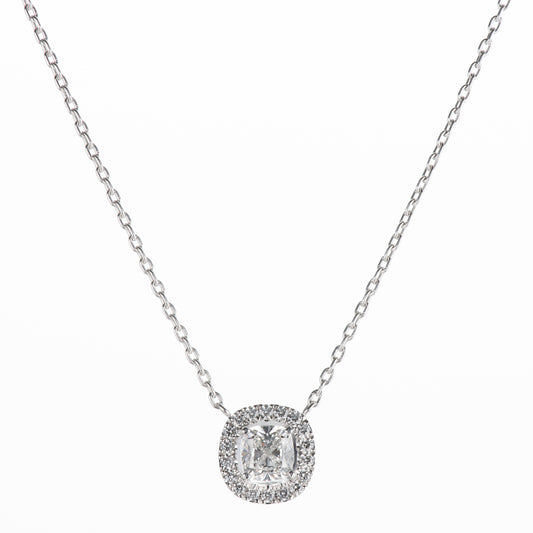 1.01ct Fカラー VS2 ダイヤモンドペンダント プラチナ950/850製(1.01 F VS2 0.23ctPt950/Pt850 )GIA