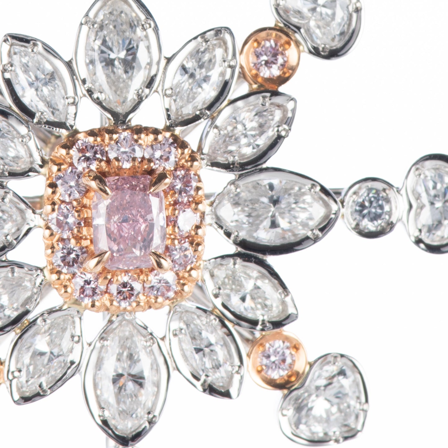 0.20ct ファンシーインテンスピンクダイヤモンドペンダントプラチナペンダントPD:0.457ct BD:0.065ct D: 1.63ct Pt950/850