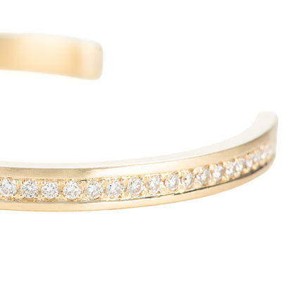 1.90ct イエローゴールド製ダイヤモンドバングル (D: 1.90ct K18YG)