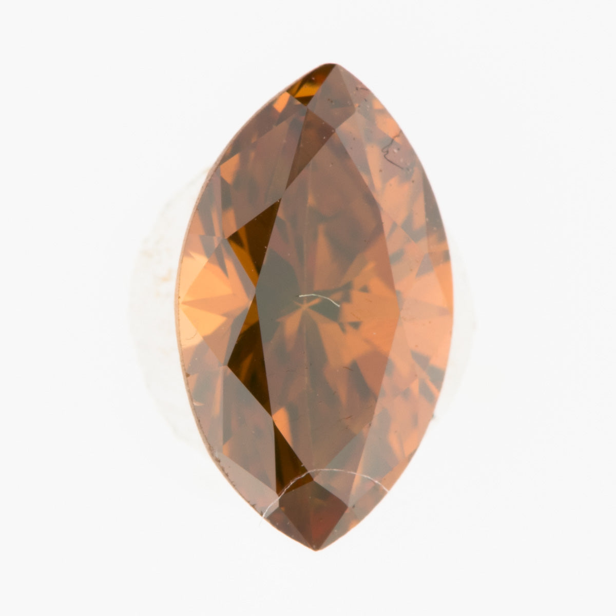 0.44ct, Fancy Dark Orangy Brown, VS-2, MQ, 中央宝石研究所(CGL)