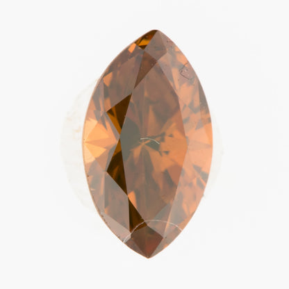 0.44ct, Fancy Dark Orangy Brown, VS-2, MQ, 中央宝石研究所(CGL)