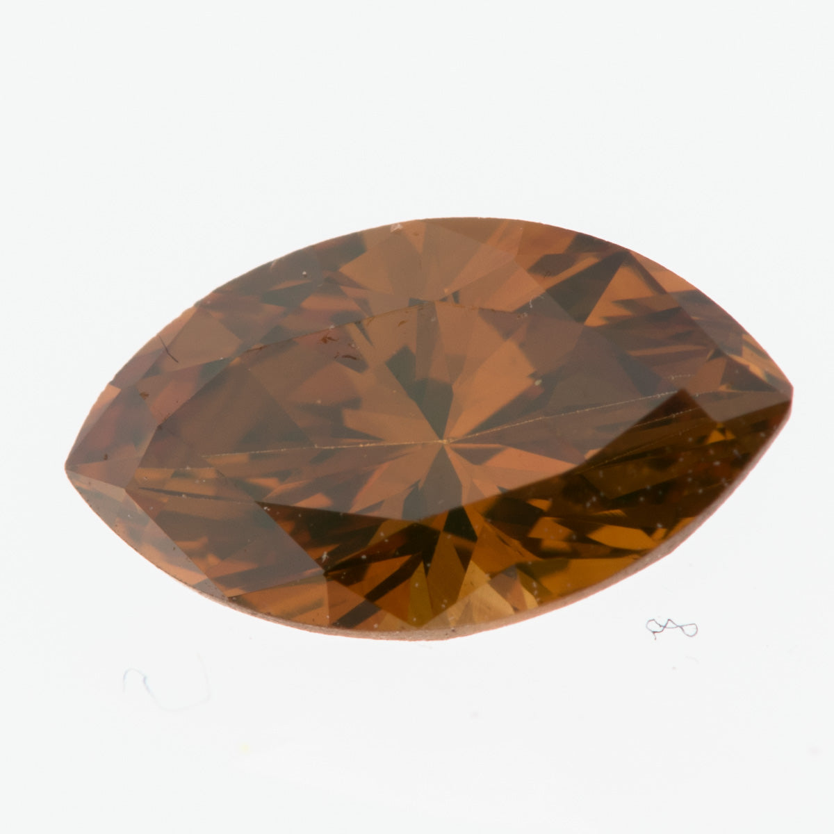 0.44ct, Fancy Dark Orangy Brown, VS-2, MQ, 中央宝石研究所(CGL)