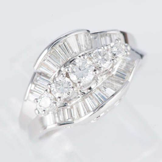 ダイヤモンド プラチナリング D: 1.27 ct