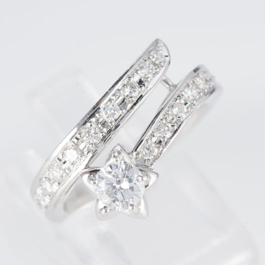 ダイヤモンドリング D: 0.32 ct D: 0.35ct Pt900