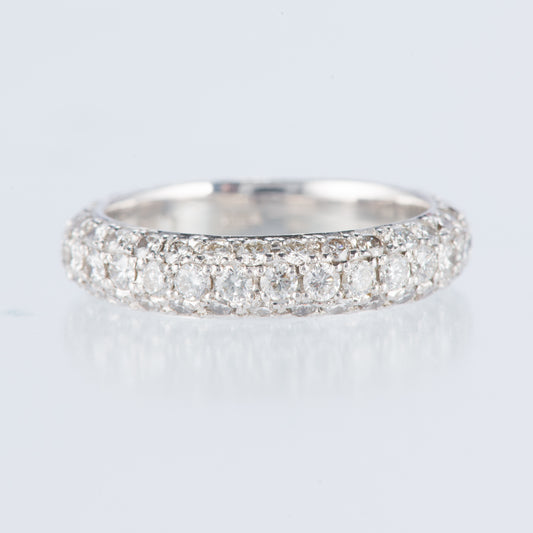 フルバヴェエタニティーホワイトゴールドリング 1.69ct