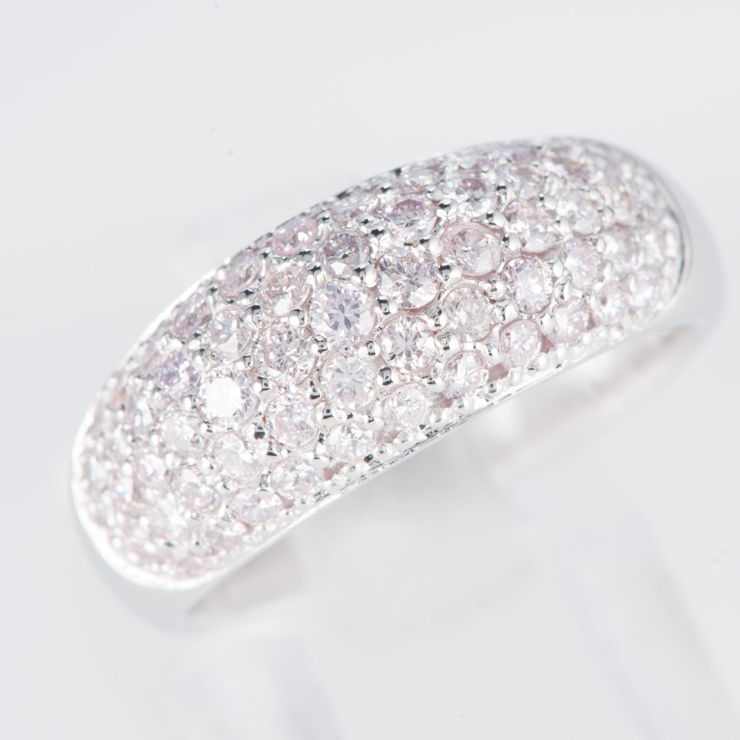 ピンクダイヤモンド ホワイトゴールドリング PD: 0.95 ct