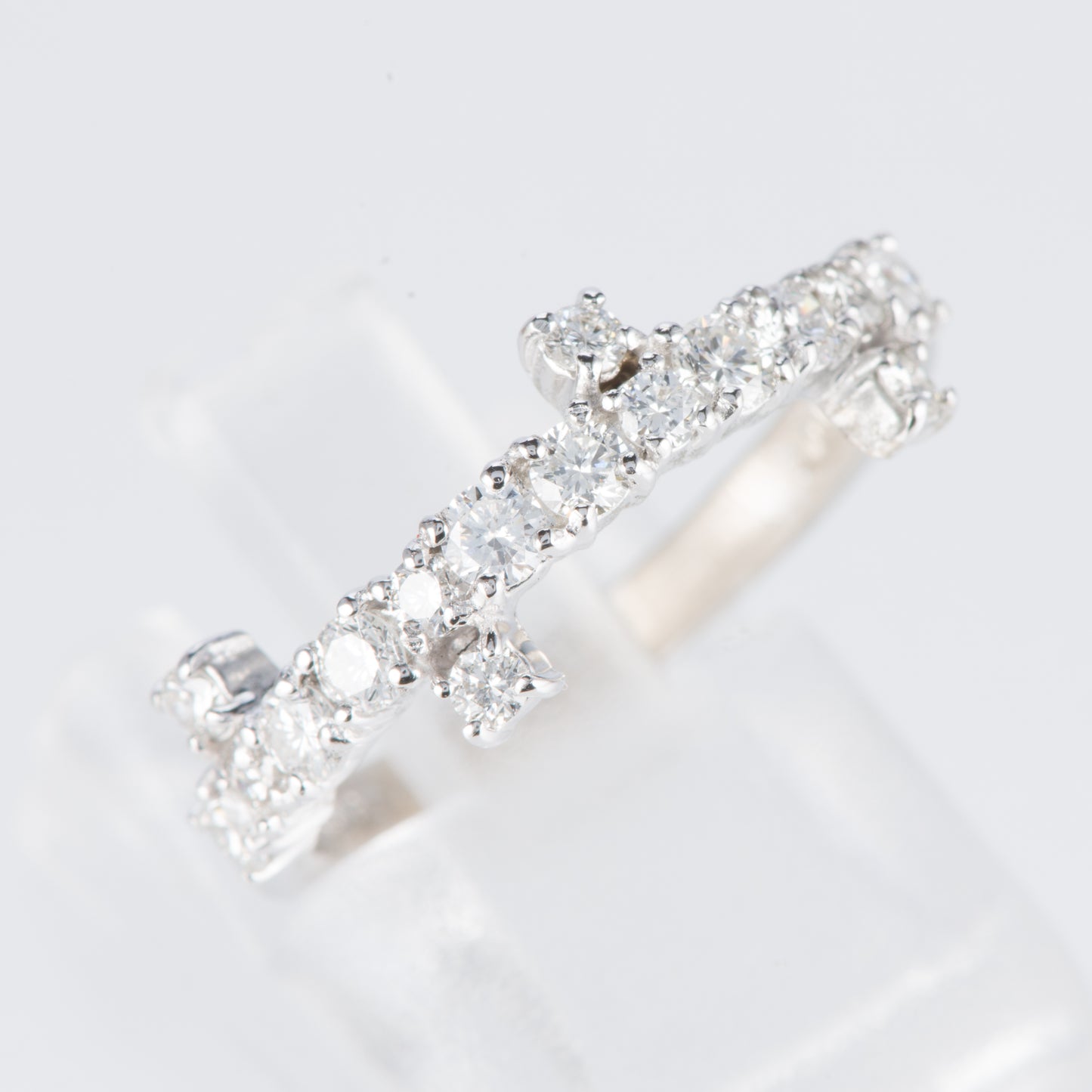 ダイヤモンド ホワイトゴールドリング D: 0.6 ct