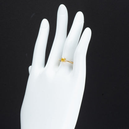 0.50ct ジミーイエローダイヤモンド ファンシービビッドイエローダイヤモンドリング 0.50ct SI1 GIA Zimmi yellow Fancy vivid yellow diamonds