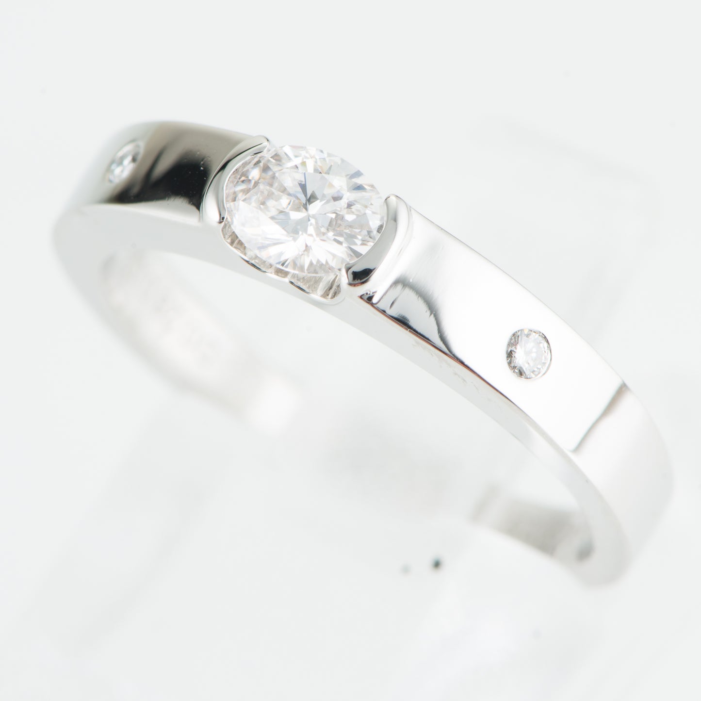 0.28ct Faint  Pinkish Brown フェイントピンキッシュブラウンダイヤモンドリング D 0.28ct D0.02ct Pt950 GIA