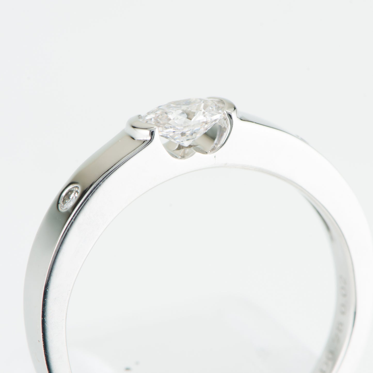 0.28ct Faint  Pinkish Brown フェイントピンキッシュブラウンダイヤモンドリング D 0.28ct D0.02ct Pt950 GIA