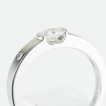 0.28ct Faint  Pinkish Brown フェイントピンキッシュブラウンダイヤモンドリング D 0.28ct D0.02ct Pt950 GIA