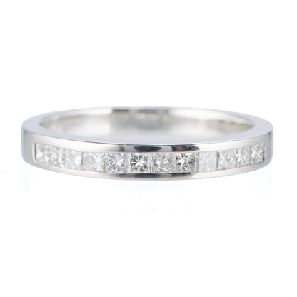 プリンセスカットダイヤリング 0.45ct Pt900 正面画像