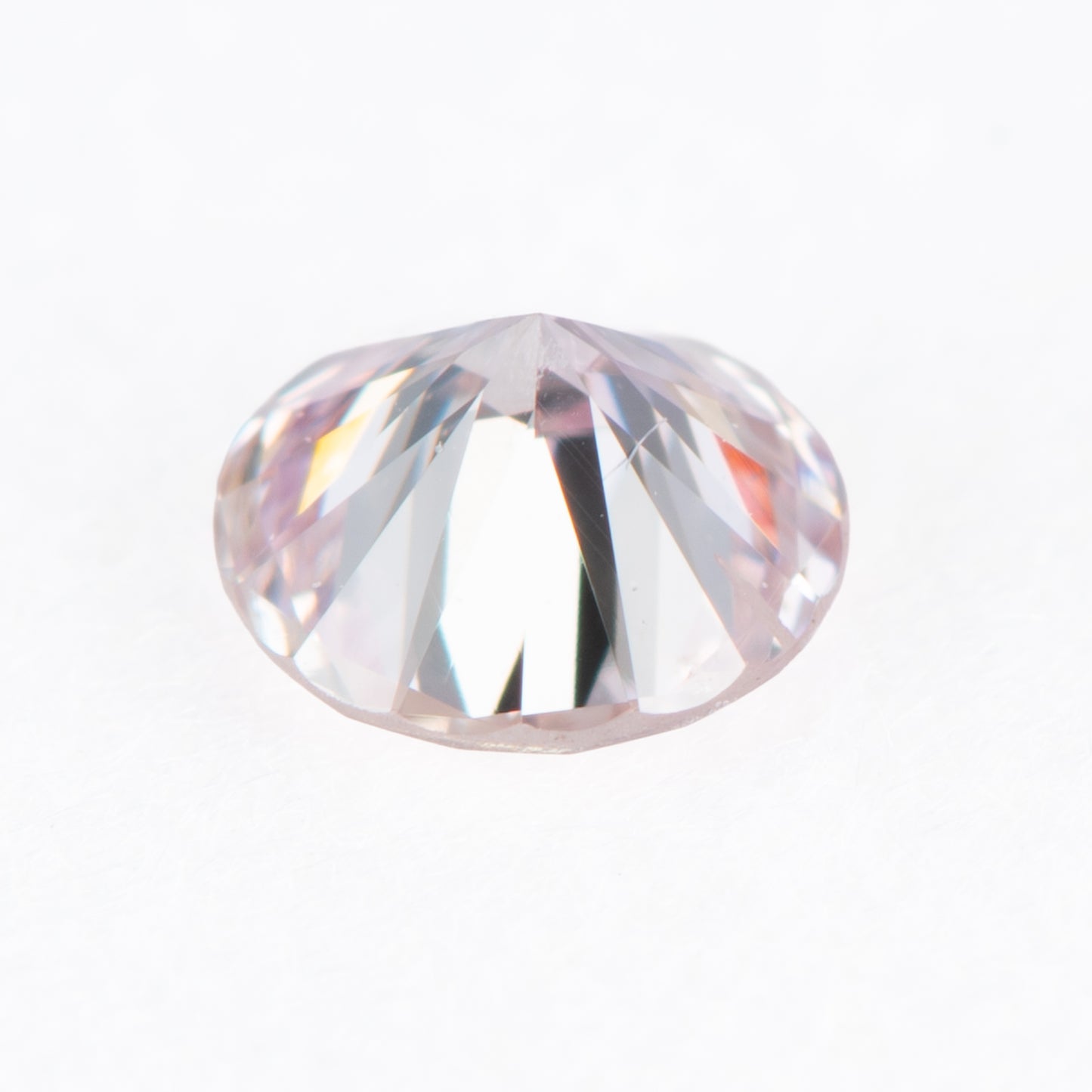 0.249ct ファンシーライトピンクダイヤモンド ルース, Fancy Light Pink, SI2, CGL フェイスダウン