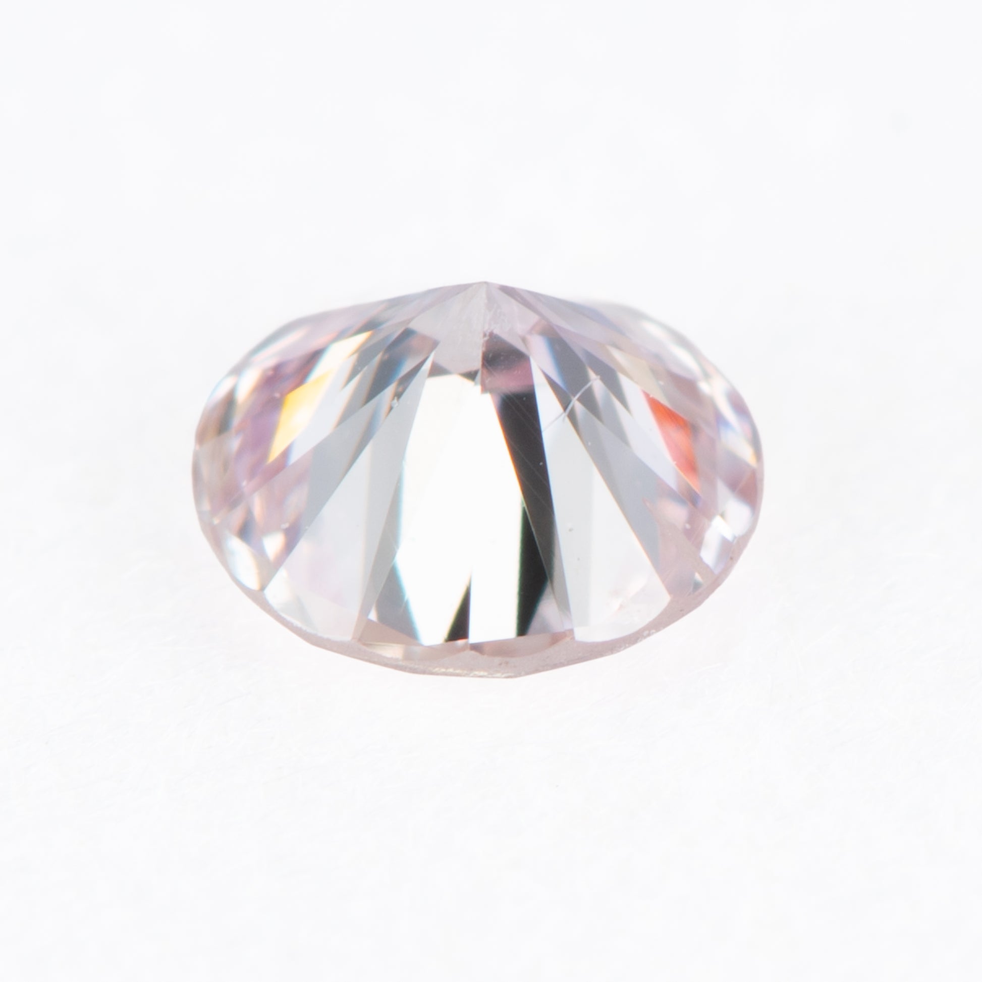 0.249ct ファンシーライトピンクダイヤモンド ルース, Fancy Light Pink, SI2, CGL フェイスダウン