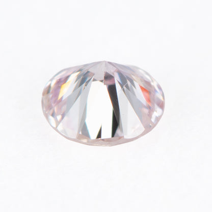 0.249ct ファンシーライトピンクダイヤモンド ルース, Fancy Light Pink, SI2, CGL フェイスダウン