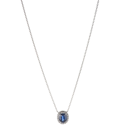 2ct サファイアペンダント(E:2.24ct D:0.37ct Pt900/850)