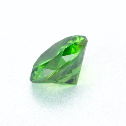 0.76ct, デマントイドガーネット ラウンド ルース, GIA　サイド