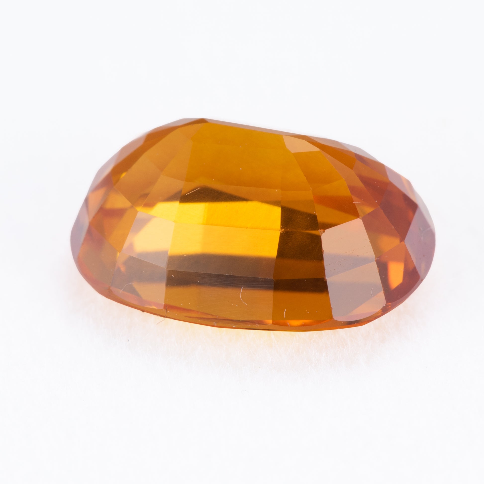 4.34ct, オレンジサファイア オーバルシェイプ ルース, GIA