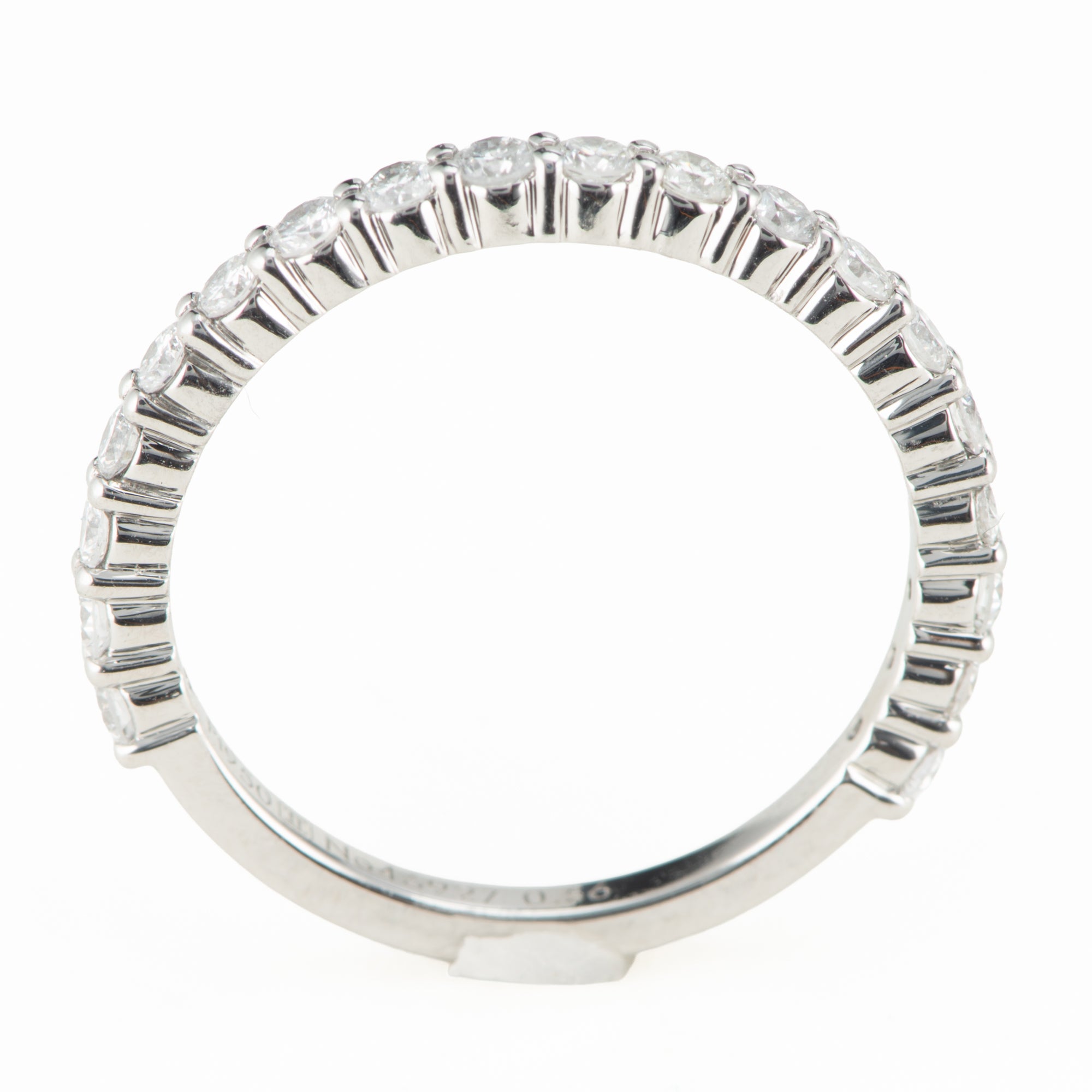 1.9mm ダイヤモンド ハーフエタニティリング プラチナ950 (0.58ct