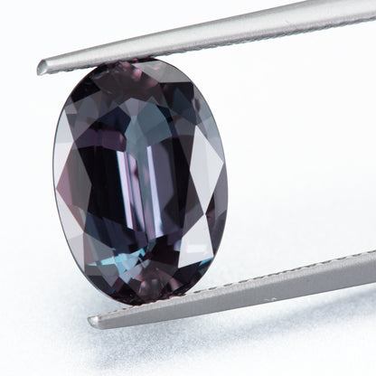 5.92ct アレキサンドライト オーバルシェイプ ルース, スリランカ産 GIAレポート付き