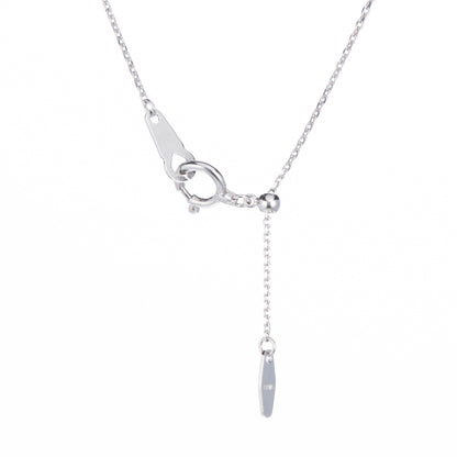 バタフライ ダイヤモンド ホワイトゴールドペンダントネックレス D: 0.4ct K18WG