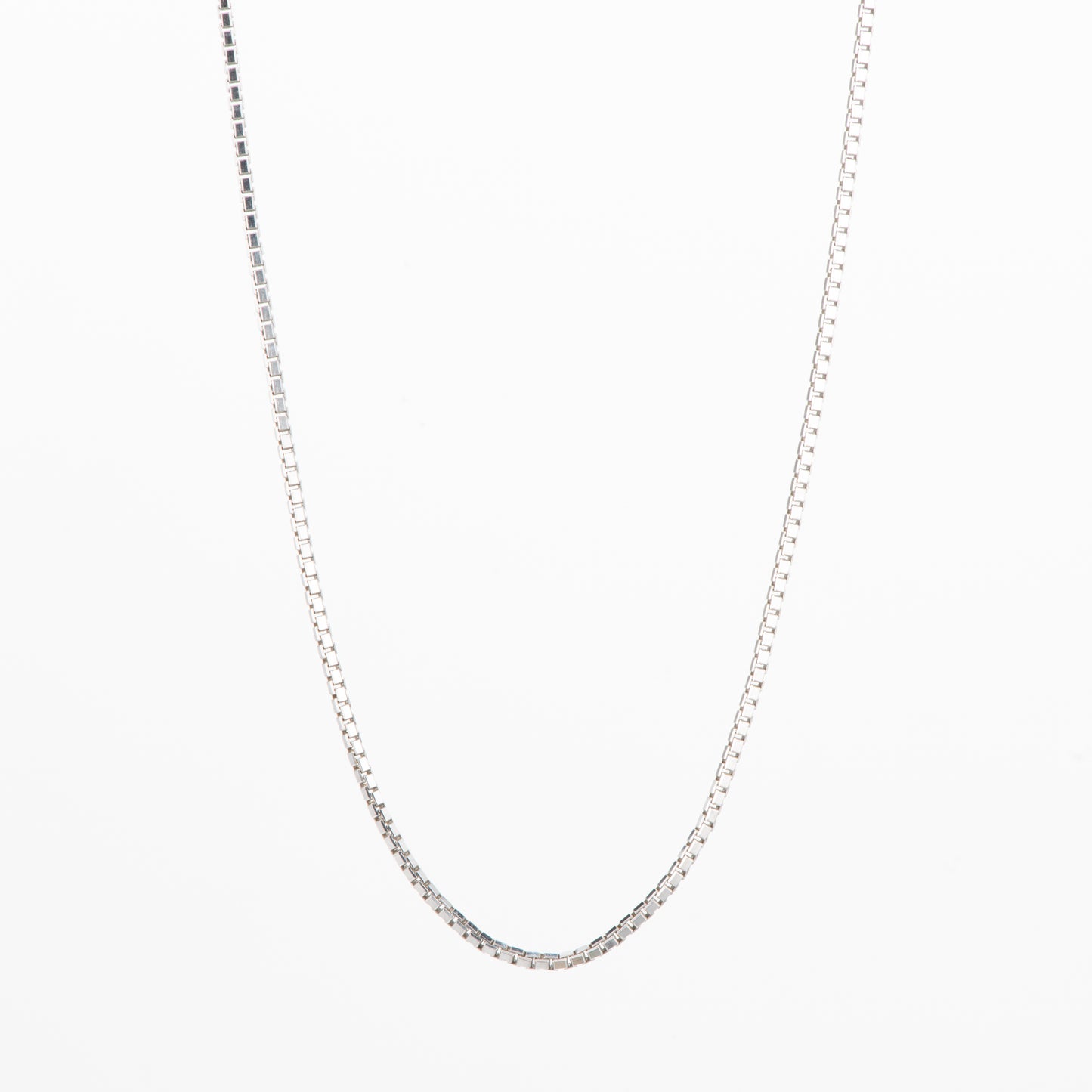 ホワイトゴールド製 ベネチアンチェーン ネックレス