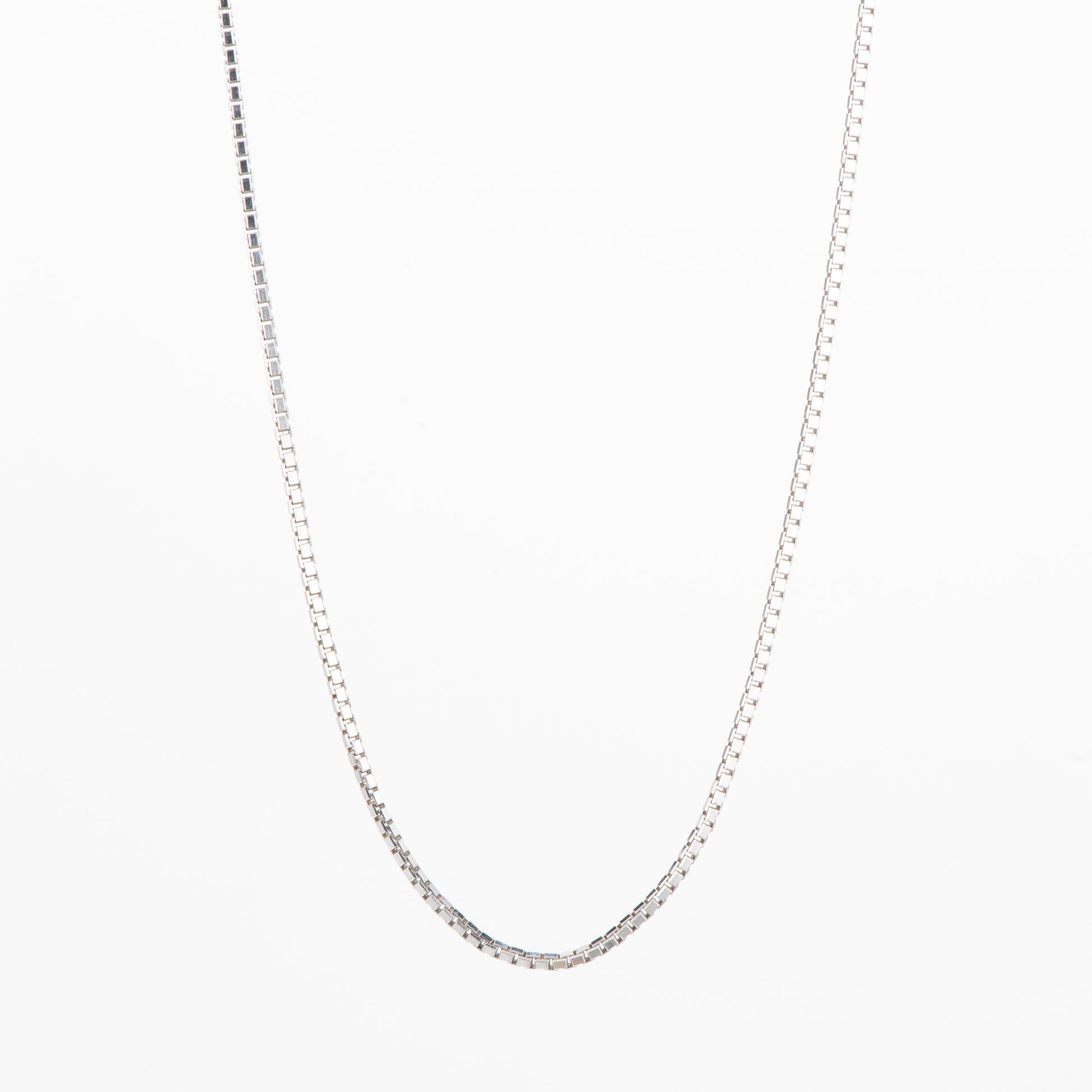 ホワイトゴールド製 ベネチアンチェーン ネックレス