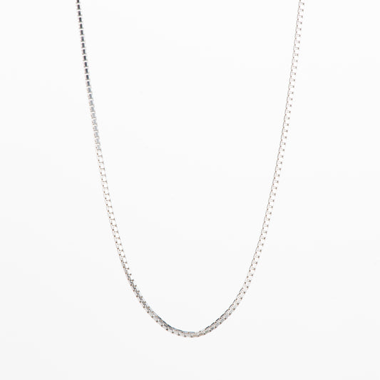 ホワイトゴールド製 ベネチアンチェーン ネックレス