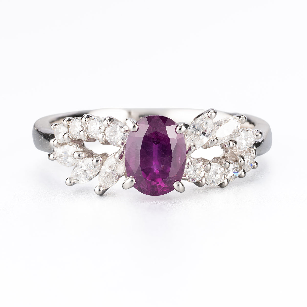 銀座ZUISHO｜Pt900 マダガスカル産 ルビー 0.96ct ダイヤモンド 0.45ct 
