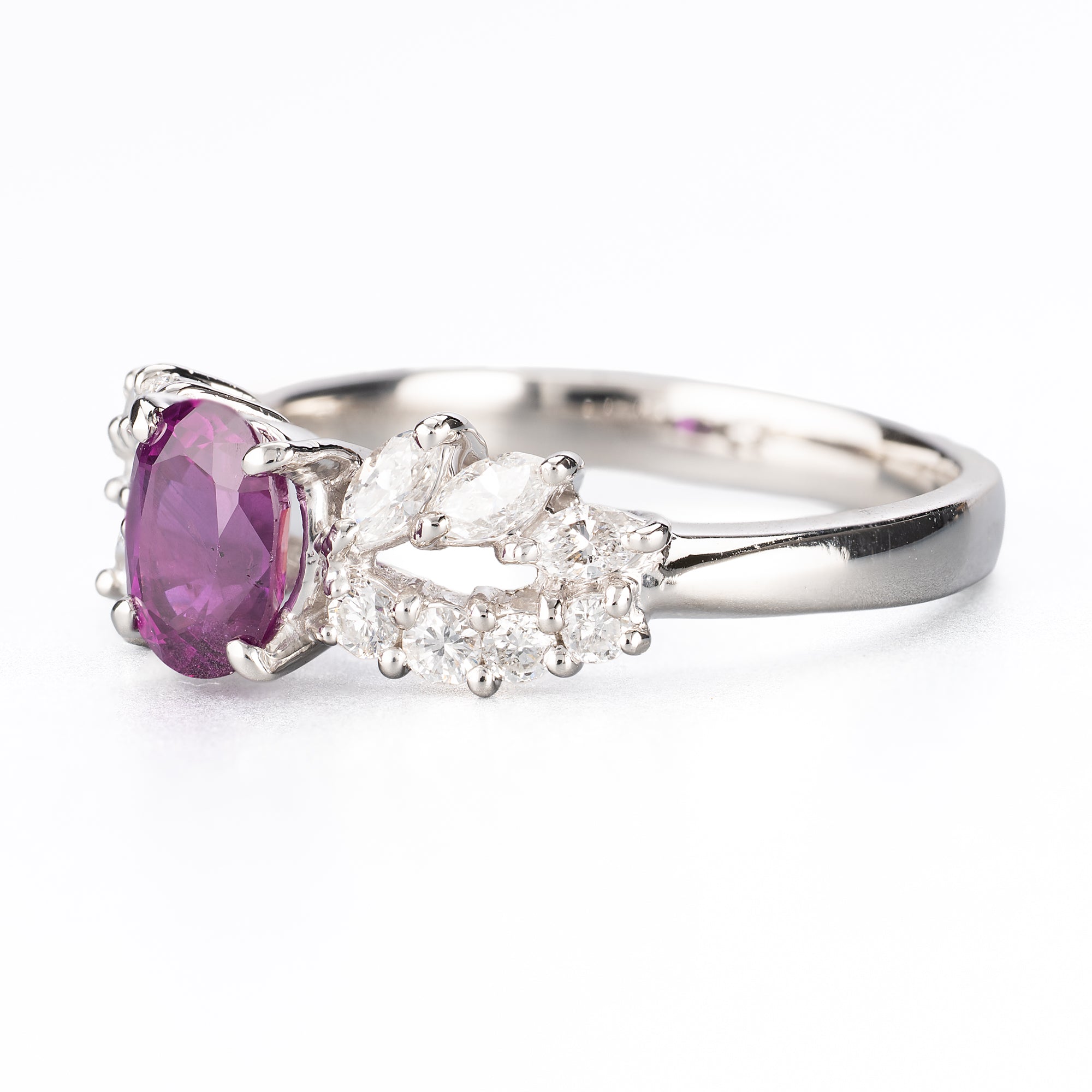 銀座ZUISHO｜Pt900 マダガスカル産 ルビー 0.96ct ダイヤモンド 0.45ct
