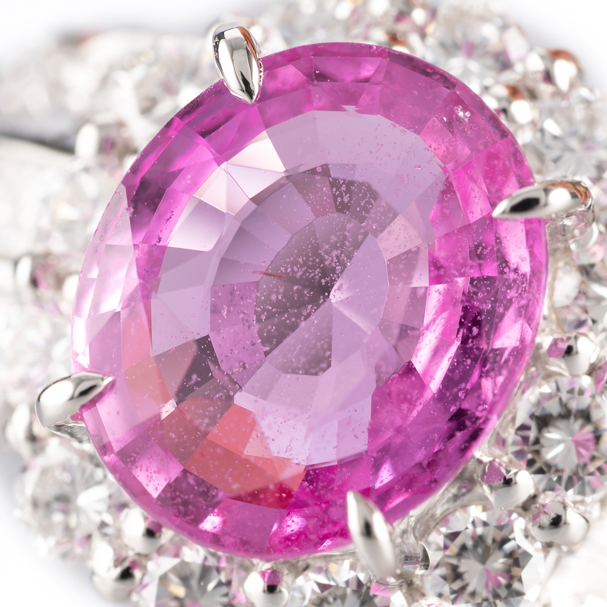 ZUISHO｜Pt900 マダガスカル産 ピンクサファイア 2.89ct ダイヤモンド