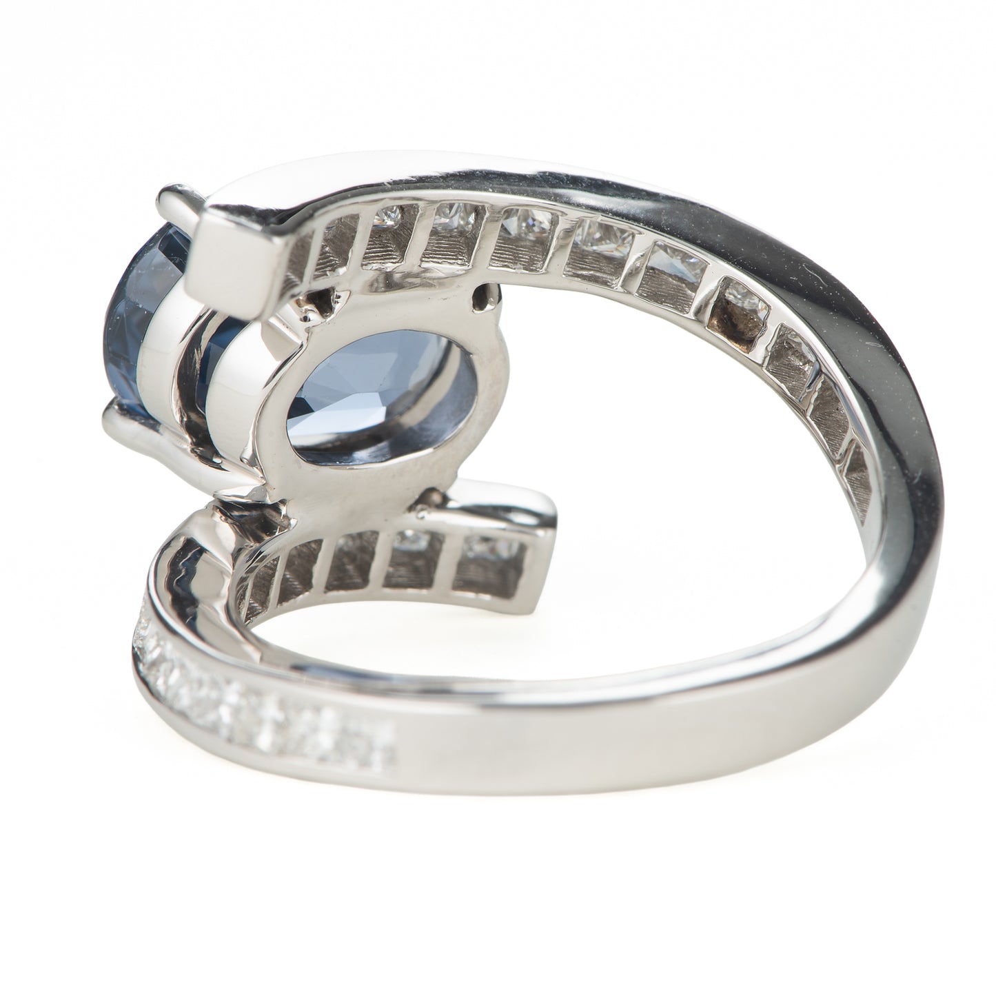 4.60ct バイオレティッシュブルースピネルxダイヤモンドプラチナ製リング SP:4.60ct D:1.09ct Pt950 GIA