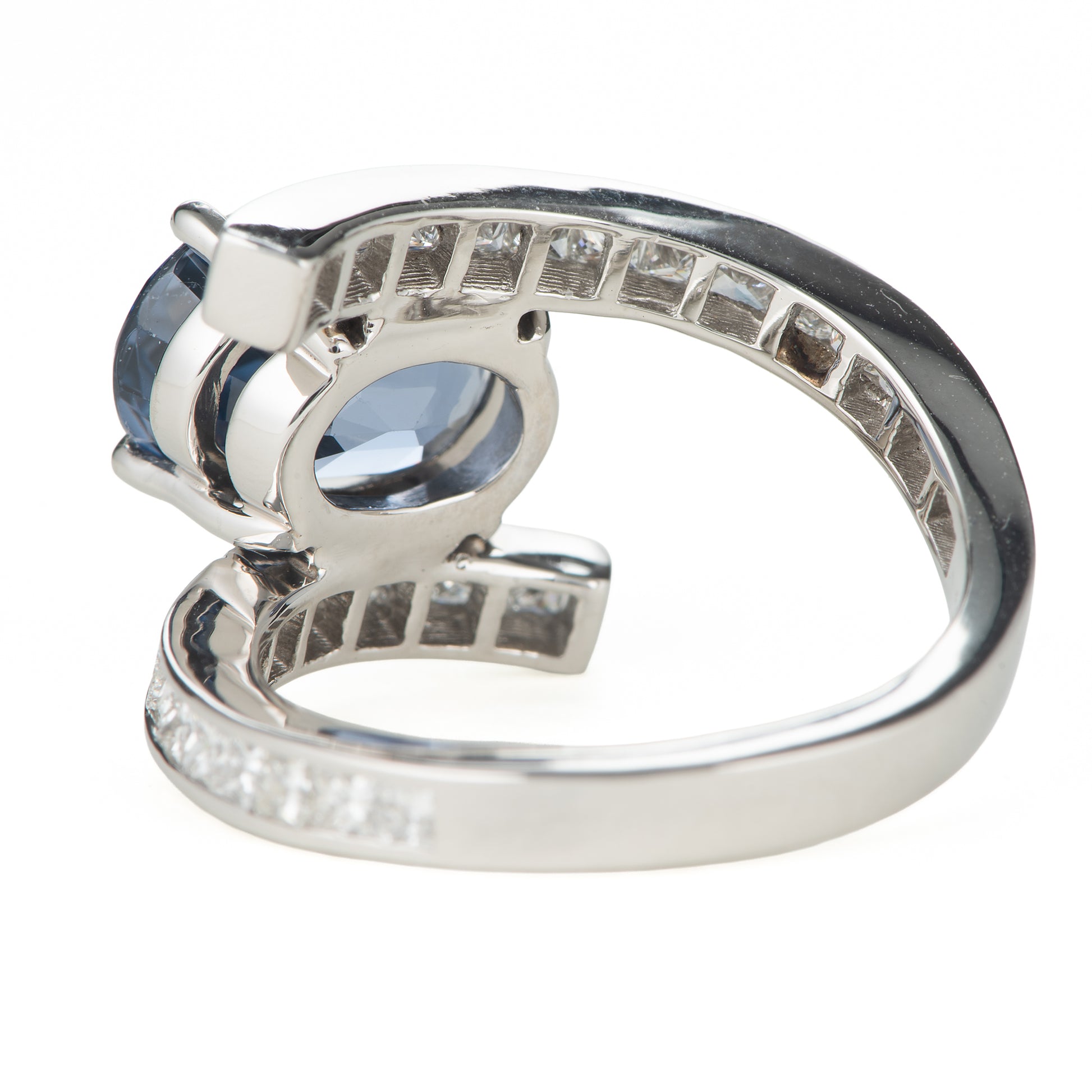 4.60ct バイオレティッシュブルースピネルxダイヤモンドプラチナ製リング SP:4.60ct D:1.09ct Pt950 GIA