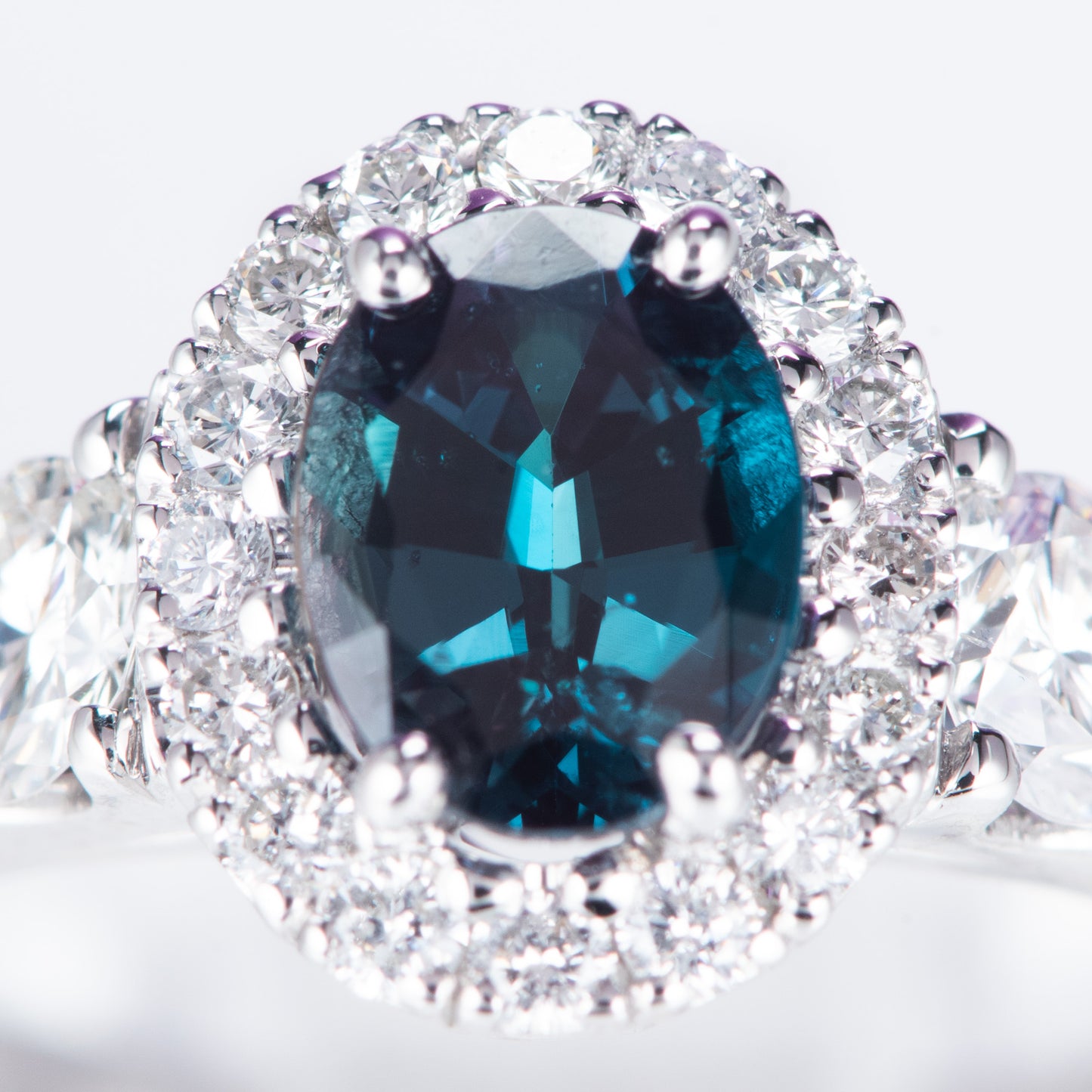 0.88ct アレキサンドライトダイヤモンドリング Al 0.88ct D1.19ct Pt950 プラチナ製