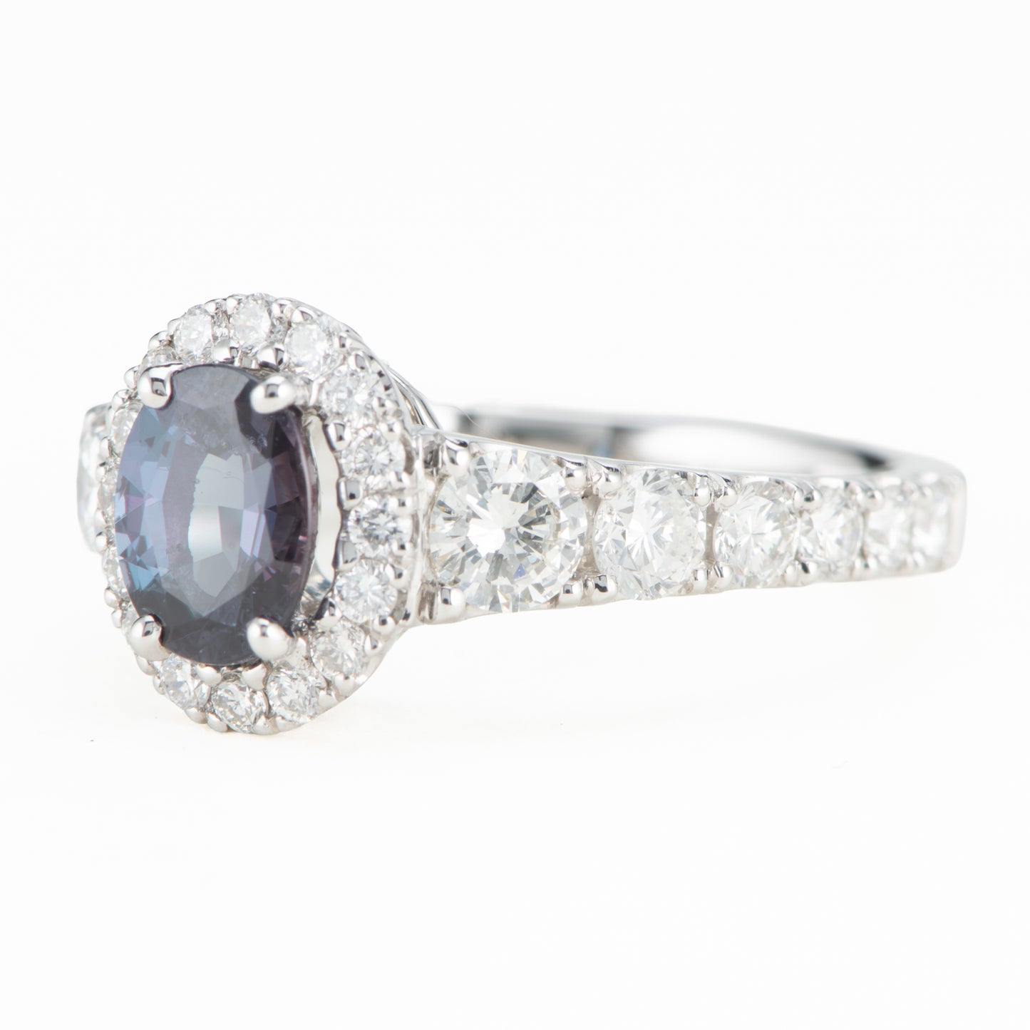 0.88ct アレキサンドライトダイヤモンドリング Al 0.88ct D1.19ct Pt950 プラチナ製