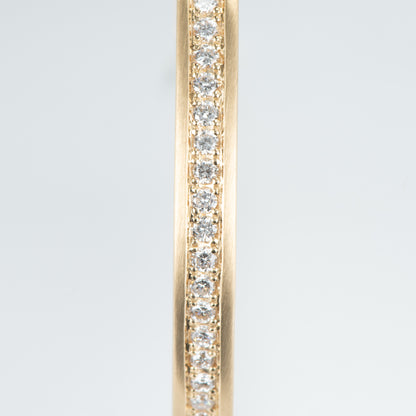 1.90ct イエローゴールド製ダイヤモンドバングル (D: 1.90ct K18YG)